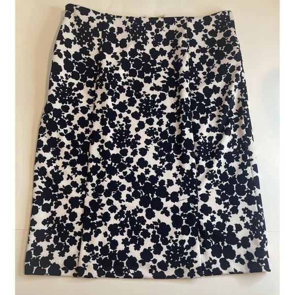 MICHAEL KORS Women’s Size 8 Blue Floral Polyester Blend Pencil Skirt NEW - Picture 3 of 4